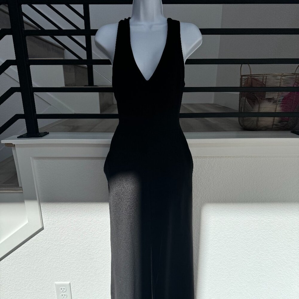Black Cross Back Jumpsuit